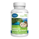 Energize Oyster Extract Supplement for mænd og kvinder - Zink, Taurine, Aminosyrer - Understøtter energi og wellness, fremstillet i USA, 500 mg, 60 vegetabilske kapsler.