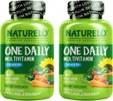 NATURELO One Daily Multivitamin til mænd 50 + - med vitaminer og mineraler + økologiske hele fødevarer - supplement til Boost Energy, General Health - Non- GMO - 120 kapsler - 4 måneders forsyning