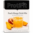 PROTIFIT - High Protein Fruit Flavored Powder Drink Mix, 15g Protein, Low Calorie, Sugar Free, Ideal Protein Compatible, 7 Servings Per Box (Peach Mango)