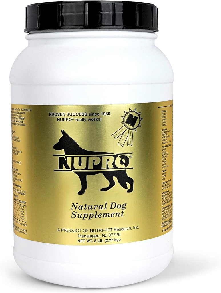 Nutrition-Pet Research Nupro 's Dog Supplement, 5-Pound. Pakket af Ilios