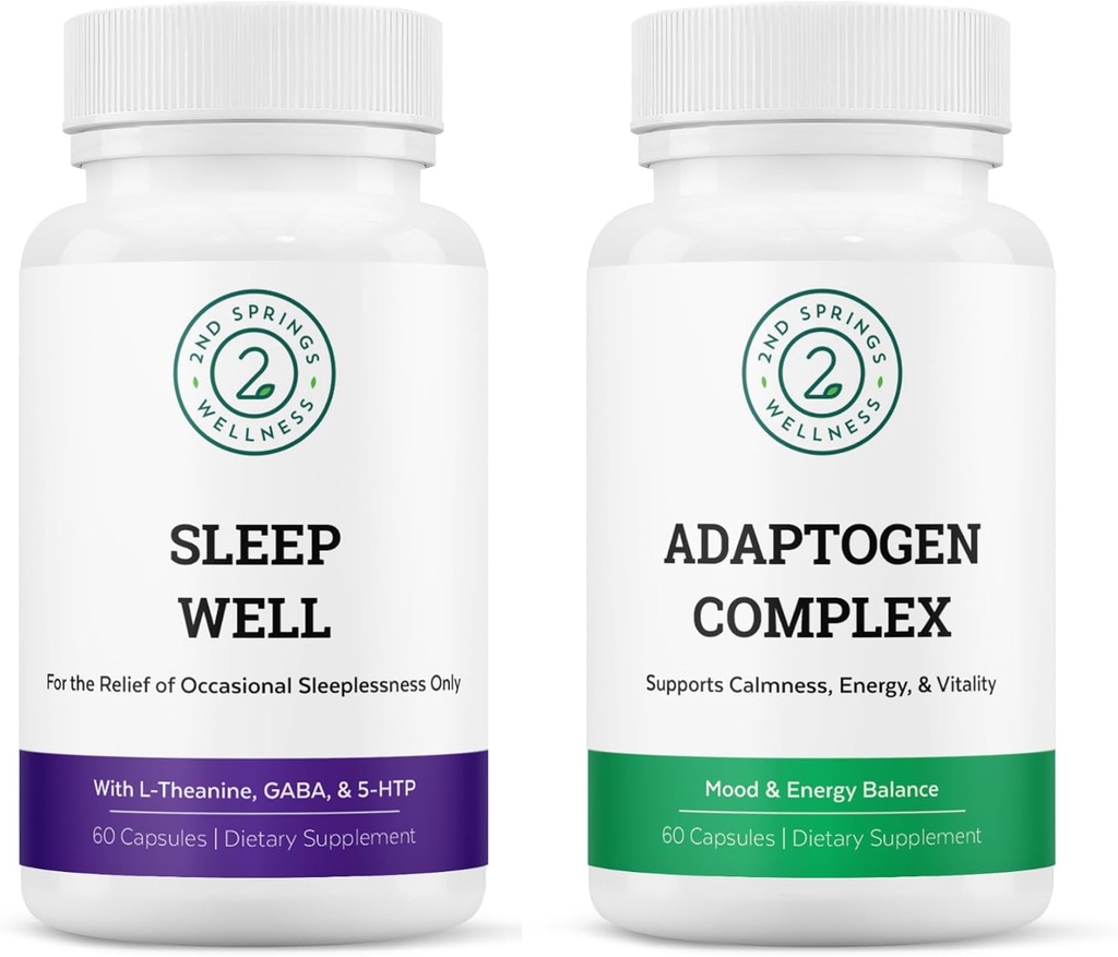 Søvnbrønd & Adaptogen Complex Bundle - Calming Mind and Stress Relief for en Well- Rested and Balanced Life