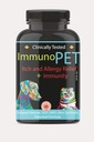 Itchy Skin Relief til hunde og katte - Hot Spot Relief - Pet Allergy Support -Kat og Hund Skin og Coat Supplement - Pet Immunity Support - 60 Caps