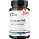 Design for sundhed Astaxanthin - Mikroalger (Haematococcus Pluvialis) Extracted Carotenoid Antioxidant Supplement - Support for cardiovaskulær, GI, Hud + Eye Health (60 Softgel)