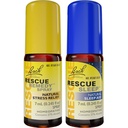 Dag & Nat Bundle, Bach REMEDY Spray, Natural Stress Relief [og] RESCUE SLEEP Spray, Natural Sleep Aid - 2-Pk, Homøopatisk blomst Essence, Vegan, 7ml Ea