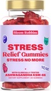 Ashwagandha Gummies - Stress Relief Gummies med Ashwagandha KSM- 66 & Lemon Balm Extract - Stress Gummies & Calm Gummies med KSM- 66 - Vegansk Afslapning Ashwaganda Gummies (60tæller)