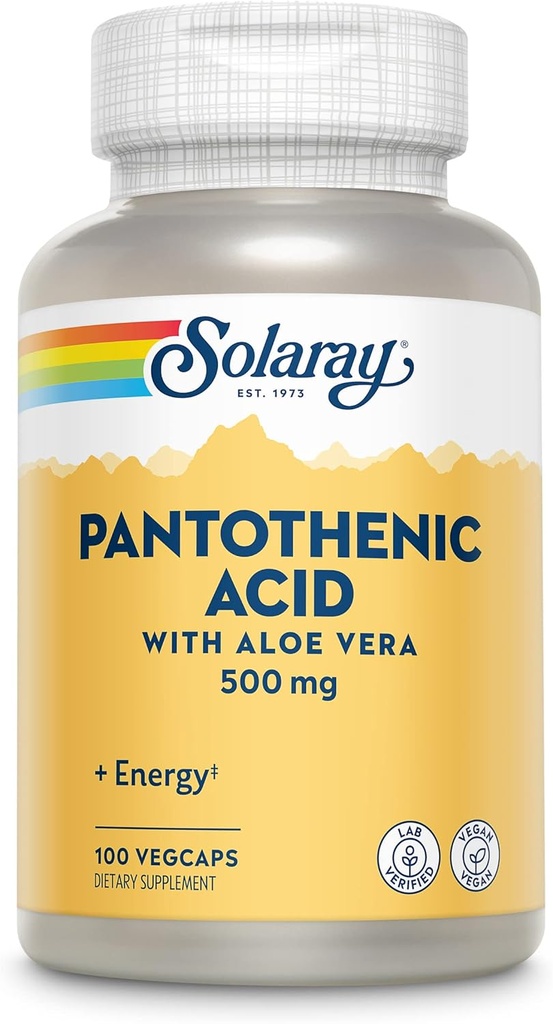 Solaray Pantothensyre 500mg - 100 Caps