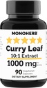 MONOHERB Curry Leaf Extract 1000 mg - 90 Vegetariske kapsler