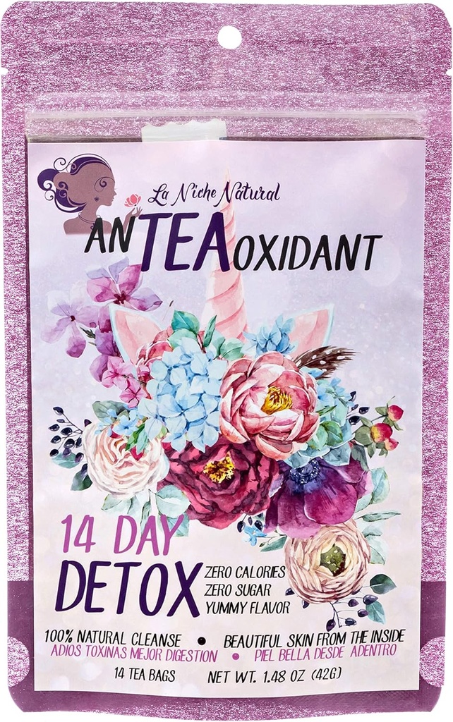 Detox og Cleansing Tea Vegan og Keto Friendly Te Desintocinante Limpieza de Colon en Te Ayuda a Purificar tu Piel Libre de Acne Sund Colon og Detox fra Inside - 14 dag