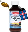 De La Cruz torsk lever olie flydende - Pure Wild- Fanget Islandsk Fish Oil 4 FL OZ (118 ml)
