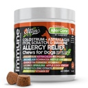 Hund Allergy Relief Chews Mea124; Itchy Skin Relief for Hunde Measures 124; Colostrum Astralagus Omega 3 Bee Pollen Bromelain Echinacea Nettle Leaf Quercetin Licorice Root Spirulina ACV Immun- pakning med 1 stk.
