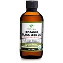 Organic Black Seed Oil - USDA Certified Cold Pressed Glass Flaske Over 1,5% Thymoquinone 3X Styrke Tyrkisk Sort Cumin Nigella Sativa Non- GMO 100% Pure Blackseed Oil (4oz glasflaske)