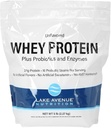 Lake Avenue Nutrition Whey Protein Plus Probiotika og enzymer, Unflavored, 5 LB (2,27 kg)