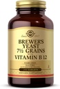 Solgar Brewer 's Gær 7 ½ Korn med vitamin B12 - 250 tabletter - non-GMO, Vegan, Dairy Free, Kosher - 41 Servering