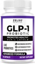 GLP-1 Probiotisk med Akkermansia Muciniphila - Curbs App & Promoes Feeling of Fullness - Gut Health Support med GLP 1 Live Probiotika, 500M CFU Multi- Strain Probiotic + Prebiotic GLP1 naturligt Plus