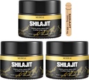 Shilajit Pure Himalayan Organic Shilajit Resin, Gold Grade Shilajit Resin med 85 + Trace Minerals & Fulvic Acid, Pure Shilajit Supplement for bedre sundhed, 50 Gram (3 stk)