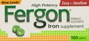 Fergon jerntilskud, tabletter, 100 greve (pakning med 3)
