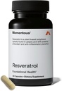 Momentous Resveratrol Supplement 450 mg - Trans- Resveratrol for sund aldring, hjerne, & Heart Support - NSF Certified for Sport - GMO- & Gluten- Free - 30 Servere