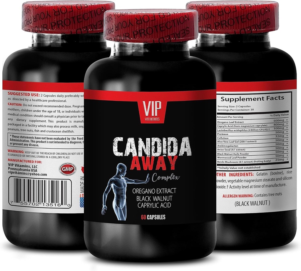 candida rense - CANDIDA AWAY - candida rense støtte, candida rense for mænd, candida rense supplement, candida støtte, candida rense støtte til kvinder, leverstøtte 1 flaske 60 kapsler