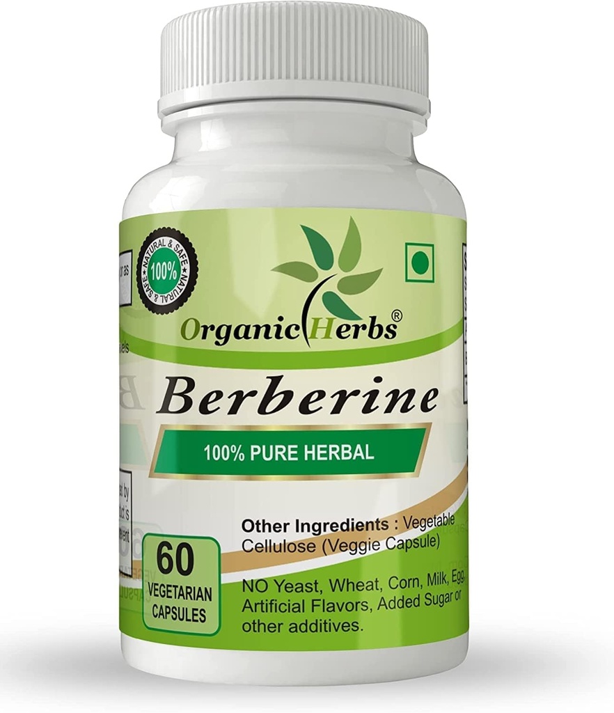 Økologisk HerbsAyurvedic Berberine (240 kapsler)