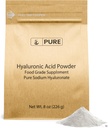 PURE ORIGINAL INGREDIENTS Hyaluronic Acid (8 oz) Water Soluble, Fine Powder