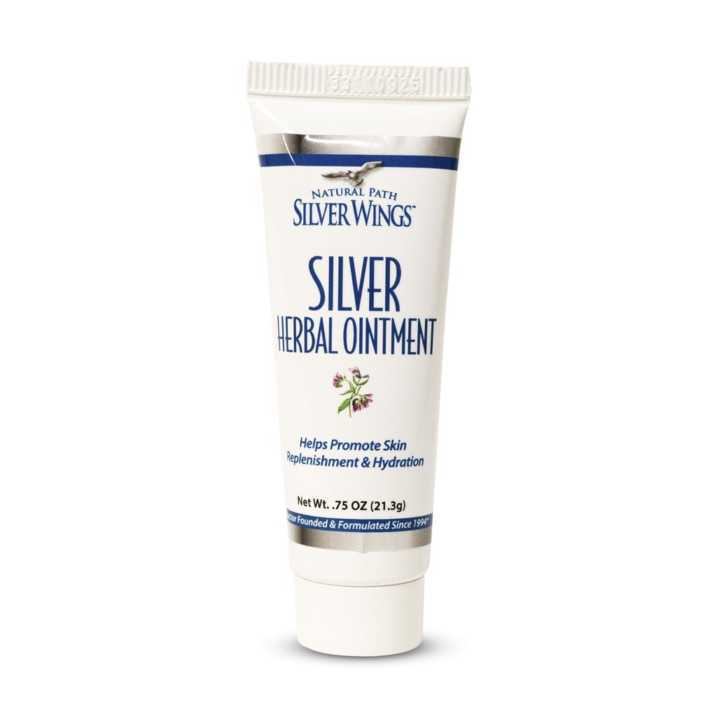Natural Path Sølv vinger 250 ppm sølv urte salve - nærende og fugtgivende hudpleje 0.75oz