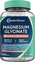 Lægens opskrifter Magnesium Glycinat, Chelated Magnesium med høj Absorption & Non- Bufferet, Easy på Mave, Ingen Gluten, Bone, Nerve & Energy Support, 90 tabletter