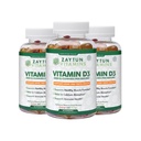 Zaytun Halal Vitamin D3 2000 IE Gummies, Understøtter ben & immunforsvar, fremmer muskelfunktion, Gluten & Gelatine Free, (3- Pack) - Made in USA