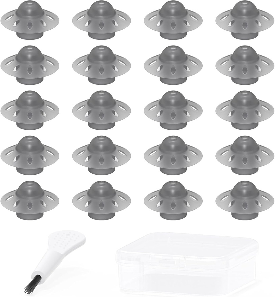 Hearing Aid Domes - Open Dome for Phonak SDS 4.0 Marvel & Paradise Models Ear Tips Accessories Replacement (Medium 20pcs Pack)