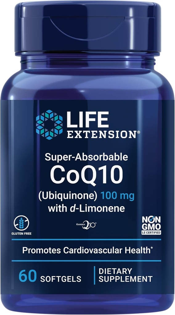 Life Extension Super Omega-3 240 Softgels Fish Oil Bundle med Super- Absorbable CoQ10 60 Softgels Heart Health Supplement