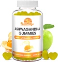 Ashwagandha Gummies med L- Theanine, GABA og Hemp- Naturlig Flavored, Vegan Ashwagandha Supplement Root Extract, L Theanine Gummy, Stress Gummy, Mood Gummy, Cortisol Manager- 60 Greve