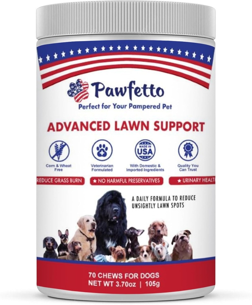 Avanceret græsplæne Support til hunde, med Cranberry, Aminosyrer, og Brewer 's Gær, Nemt fordøjelig, Kylling Lever Flavor, Perfekt til din Pet (70 Hund Chews)