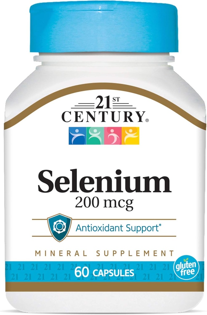 21. århundrede Selenium 200 Mcg kapsler, 60 Greve (pakke med 2)