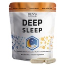Ben 's Natural Health Deep Sleep Support, Melatonin, Valerian, Kamille og Lavendel, 30 kapsler