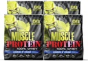 COLOSSAL LABS Muscle Whey Protein Flavored Protein Powder, 25. 000mg Aminosyrer / servering, koldfiltret (Packaging May Vary) (20 Pund (pakke med 4), Cookies & Cream)