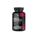Multi Collagen hårpiller - Biotin 10,000mcg, Keratin & Hyaluronsyre - Hårvækst - Hårhud & negle Vitaminer & DHT Blocker - Vitamin E folinsyre Pumpkin Seed MSM, Saw Palmetto 60 Veganske kapsler