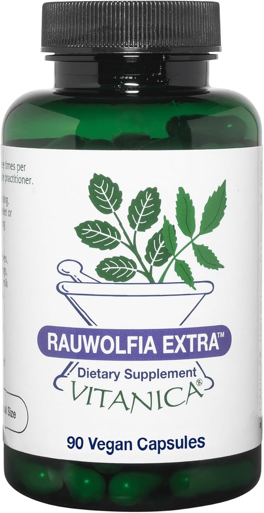 Vitanica Rauwolfia Extra, Kardiovaskulær Support, Vegan, 90 Kapsler