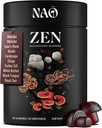 NAO Lavet i USA 10- in-1 Mushroom Gummies Nootrop - Premium Blend med Reishi, Lions Mane, Chaga, Cordyceps, Shiitake, Maitake & Tyrkiet Hale for Brain, Immunation & Energy Support -Non- GMO, Vegan