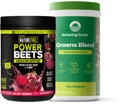 Amazing Grass Green Blend Superfood: Super Green Powder Smoothie Mix for Boost Energy, 60 Servere & Nature Fuel Power Beets Powder, Beet Root Powder, Support Natural Energy, 60 Servere