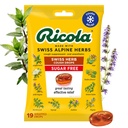 Ricola Sugar Free Swiss Herb Host Drops, 19 Greve, Hough suppressant & Halsen Lempelse Drops med naturligt souced menthol, Tilfredsstillende smag for hoste & Hals Irritation Symptomer Relief