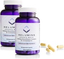 Reluminer L- Glutathione Complex 1650mg - Antioxidant Support med Alpha Lipoic Acid, NAC, L- Methionin, E-vitamin, Hudsundhed supplement, Lavet i USA - 90 Vegetariske kapsler x 2 Flasker
