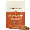 Real svampe Cordyceps Mushroom Powder - Organic Cordyceps Powder Mushroom Energy and Wellness Support - Rich in Beta Glucans - non-GMO, Vegan Supplement, 60 Servering