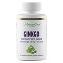 Paradise Herbs Ginkgo Biloba Extract, Super Potent, Ultra Pure, Vegan, Ikke GMO, Gluten Free, 120 Vegetariske Kapsler