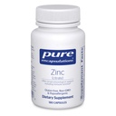 Ren indkapsling Zink (citrat) - for immunsystem, Væv Udvikling & Metabolisme * - Mineral supplement med enzymer - Meget Absorberet Zink - Vegan & Non- GMO - 180 Kapsler