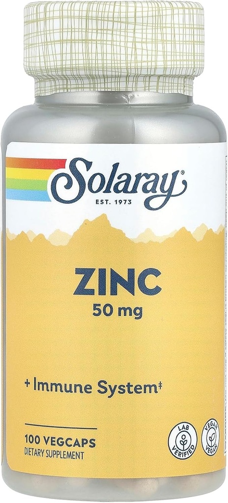 Solaray Zink Aminosyre Chelat 50 mg
