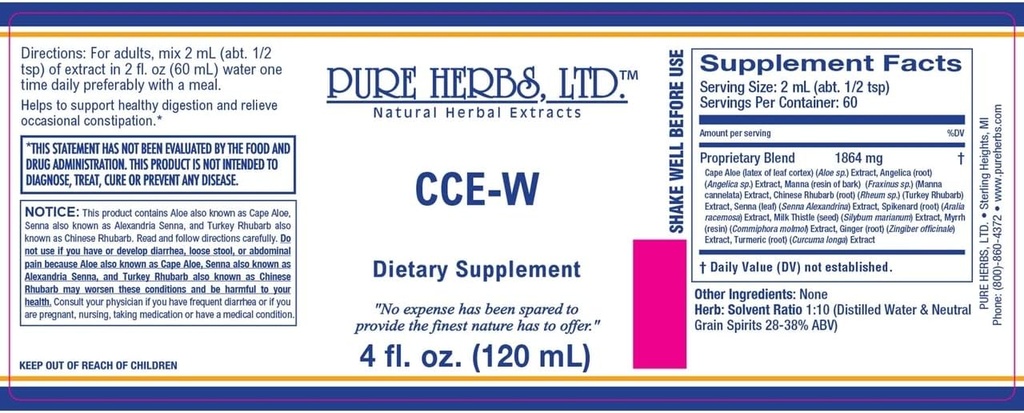 Pure Herbs, Ltd. CCE- W (4 oz.)