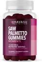 Saw Palmetto for kvinder med 2500mcg biotin - DHT Blocker og hår, Hud, Negle Health Gummies - 60 Greve - Understøtter Stærkere og Fuller Looks og strålende hud - Vegan, Non- GMO, 1 Måned Supply