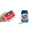 DMI 76- Piece førstehjælpskasse og TUMS 12 Grev Smoothies Extra Strength 750mg Calcium Carbonat Antacida Chewable Tablets Bundle