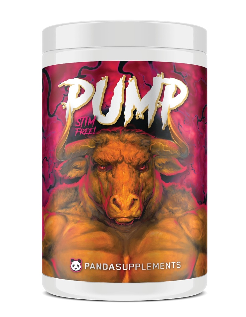 Underground Bio Labs Panda Supps Pump: Stimulant- Free Pre- Workout, No- Clump Formel w / 10G L- Citrullin Malate, Alpha GPC, Lions Mane, CognatiQ ™, AmentoPump ™ 40 Scoops (Sweet Black Cherry)