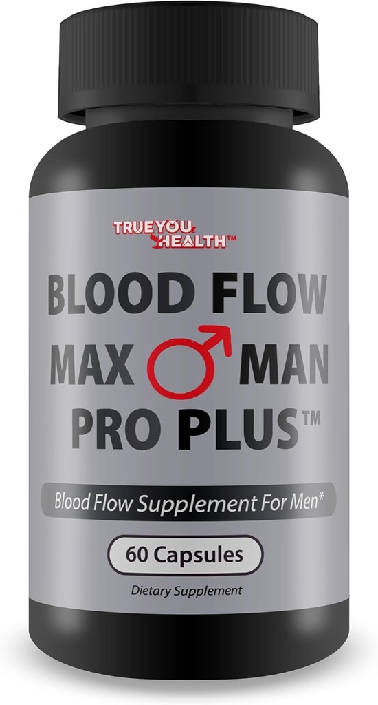 Blood Flow Max Man Pro Plus - Our Best Circulation Mens Blood Flow Supplement - Men Blood Flow Care - Healthy Blood Flow Support - Advanced Blood Flow Supplement Powder Capsules Best Blood Flow