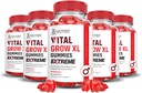 Justified Laboratories (5 Pack) Vital Grow XL Extreme 2000MG Performance Gummies Advanced Formulated with ACV Pomegranate Beet Juice Powder B12 Vegan Non GMO 300 Gummys